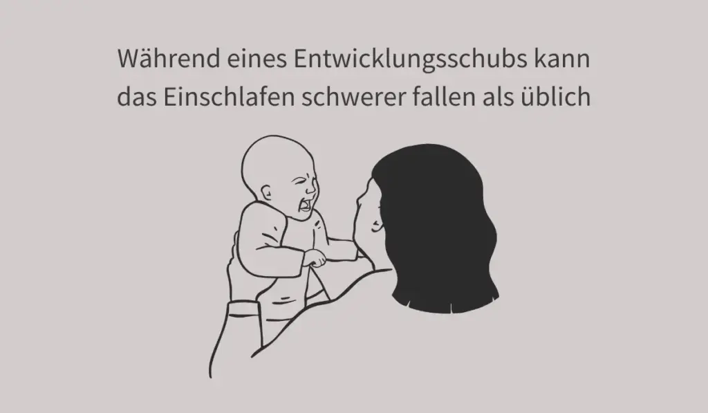 Schübe bei Babys: Einschlafen kann schwerer fallen